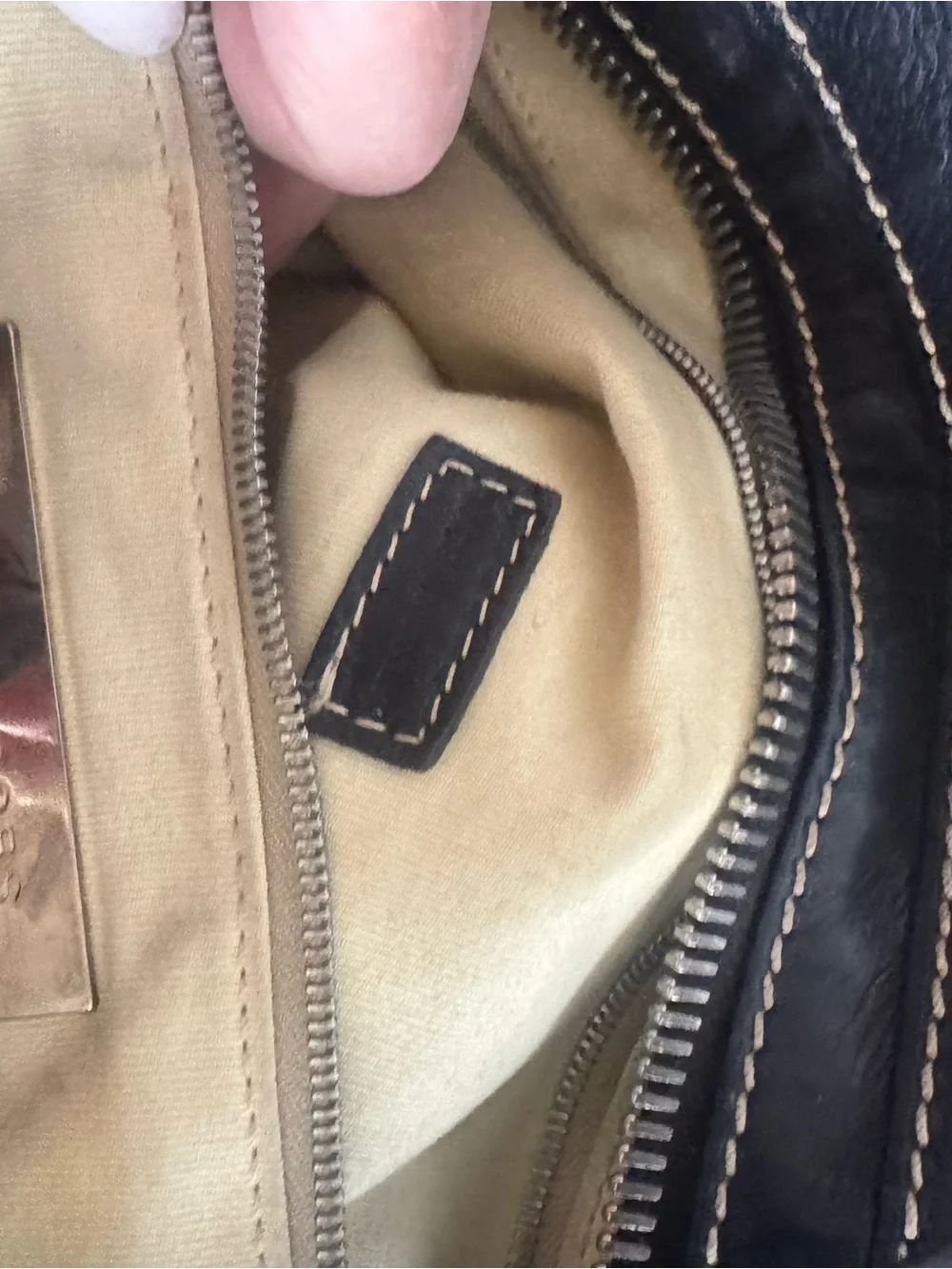 Marc Jacobs Black Leather Messenger Bag with Dual Front Pockets